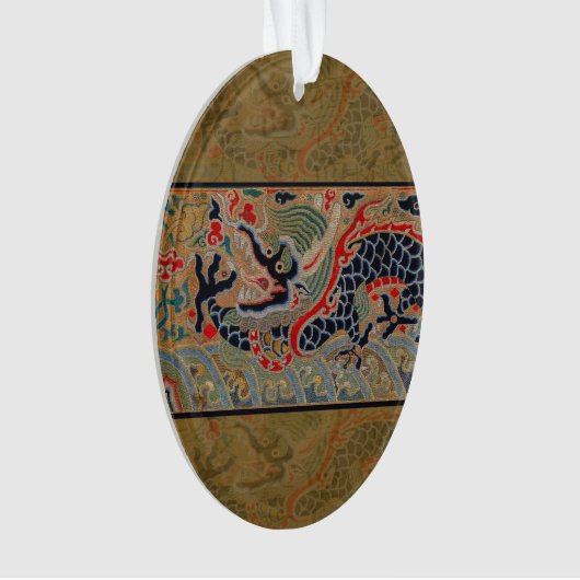 Chinees drakensymbool Antiek Aziatisch Ornament (voorkant)