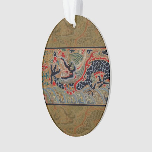 Chinees drakensymbool Antiek Aziatisch Ornament (voorkant)