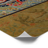 Chinees drakensymbool Antiek Aziatisch Poster (Hoek)