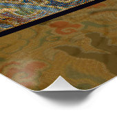 Chinees drakensymbool Antiek Aziatisch Poster (Hoek)