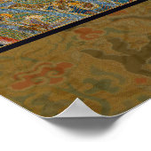 Chinees drakensymbool Antiek Aziatisch Poster (Hoek)