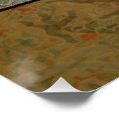 Chinees drakensymbool Antiek Aziatisch Poster (Hoek)