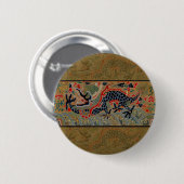 Chinees drakensymbool Antiek Aziatisch Ronde Button 5,7 Cm (Voorkant /achterkant)