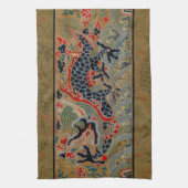 Chinees drakensymbool Antiek Aziatisch Theedoek (Verticaal)