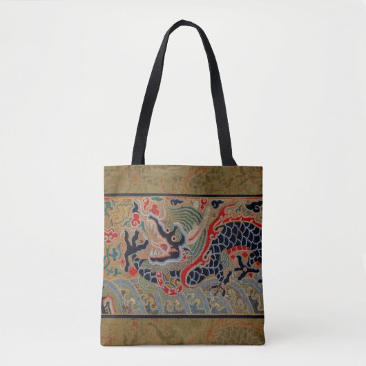 Chinees drakensymbool Antiek Aziatisch Tote Bag (Voorkant)