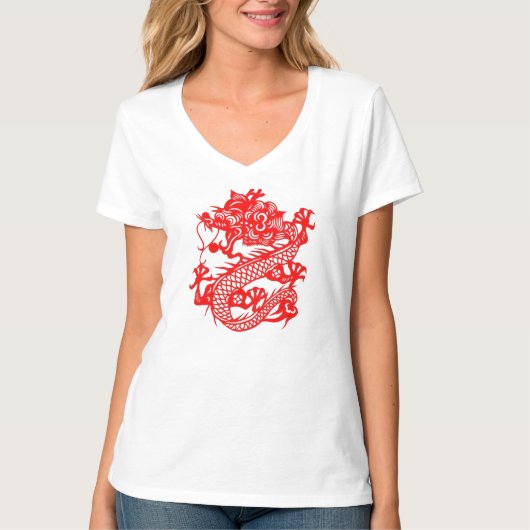Chinees drakenT-shirt T-shirt (Voorkant)