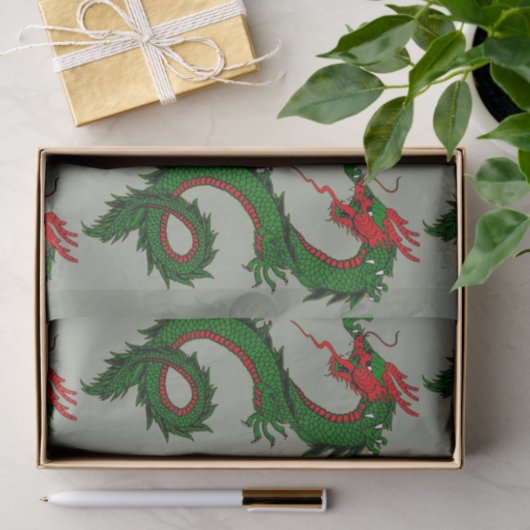 Chinees drakenweefselpapier tissuepapier (Geschenk)