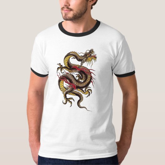 Chinees-drakenzwart T-shirt (Voorkant)