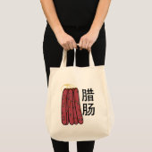 Chinees droog worstvlees Cantonese Lap Cheong Tote Bag (Voorkant (product))