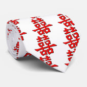 Chinees dubbel geluk stropdas (Opgerold)