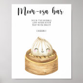Chinees dumpling - Momosa bar Poster (Voorkant)