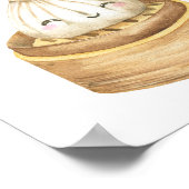 Chinees dumpling - snoep en behandelt baby shower poster (Hoek)
