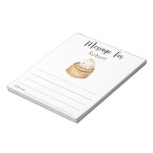 Chinees dumpling verjaardag tijd capsule bericht notitieblok (Linkerzijde)