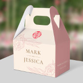 Chinees elastisch dubbeldeksdennenhuwelijk bedankdoosjes