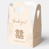 Chinees elastisch dubbeldeksdennenhuwelijk bedankdoosjes (Geopend)