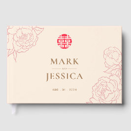 Chinees elastisch dubbeldekshuwelijk gastenboek