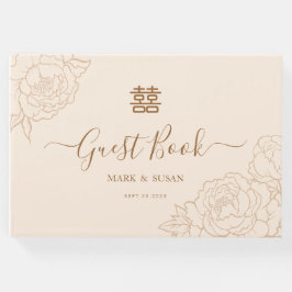 Chinees elastisch dubbeldekshuwelijk gastenboek