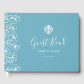 Chinees elastisch dubbeldekshuwelijk gastenboek (Voorkant)