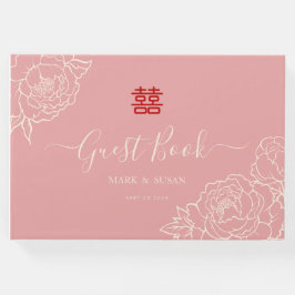 Chinees elastisch dubbeldekshuwelijk gastenboek