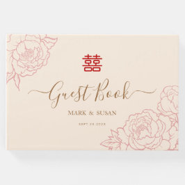Chinees elastisch dubbeldekshuwelijk gastenboek