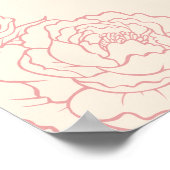 Chinees Elegant Bruiloft Welkomstkaart Poster (Hoek)