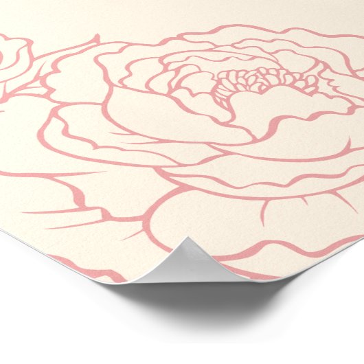 Chinees Elegant Bruiloft Welkomstkaart Poster (Hoek)