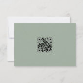 Chinees elegant dubbelgeluk bruiloft RSVP (Achterkant)