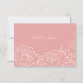 Chinees elegant dubbelgeluk bruiloft RSVP (Achterkant)