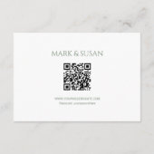 Chinees elegant dubbelgeluk bruiloft RSVP (Achterkant)