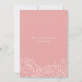 Chinees elegante pony Double Happiness Wedding Wed Kaart (Achterkant)