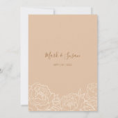 Chinees elegante pony Double Happiness Wedding Wed Kaart (Achterkant)