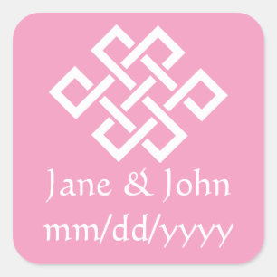Chinees Elegantie in Petaal Roze Sticker
