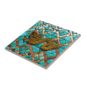 Chinees en Vietnamees Drakenjaar 2024 "ceramisch" Tegeltje (Zijkant)