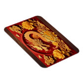 Chinees en Vietnamees Houten Draak Jaar 2024 RcM Magneet (Rechterzijde)