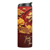 Chinees en Vietnamees Houten Drakenjaar 2024 TT Thermosbeker (Gedraaid links)