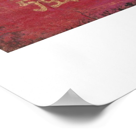 Chinees energiehandje poster (Hoek)