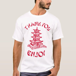 Chinees eten Dank je wel T-shirt