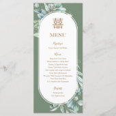 Chinees eucalyptus dubbel geluk bruiloft menu (Voorkant)