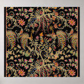 Chinees Fairy Bloemenvogels Patroon Poster (Voorkant)