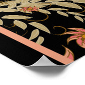 Chinees Fairy Bloemenvogels Patroon Poster (Hoek)