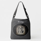 Chinees FAITH Aziatisch symbool gepersonaliseerd Crossbody Tas (Voorkant)