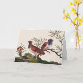 chinees fazant Wenskaart Kaart (Gele Bloem)