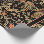 Chinees flauwekpatroon met mooie vogels cadeaupapier (Hoek)