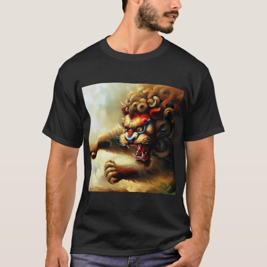 Chinees foo lion (10) t-shirt (Voorkant)