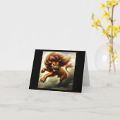 Chinees foo lion (14) kaart (Gele Bloem)