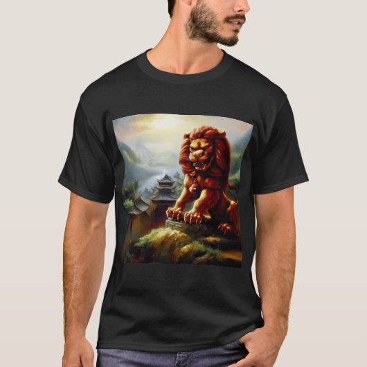 Chinees foo lion (18) t-shirt (Voorkant)