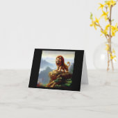 Chinees foo lion (1) kaart (Gele Bloem)