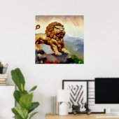 Chinees foo lion (20) poster (Thuiskantoor)