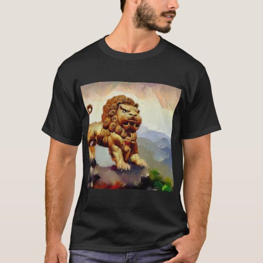 Chinees foo lion (20) t-shirt (Voorkant)
