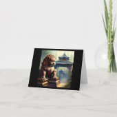 Chinees foo lion (22) kaart (Voorkant)